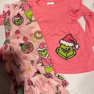 Grinch Bell Bottom Set 6/12M